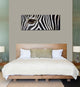 "Zebra" Tempered Glass Wall Art