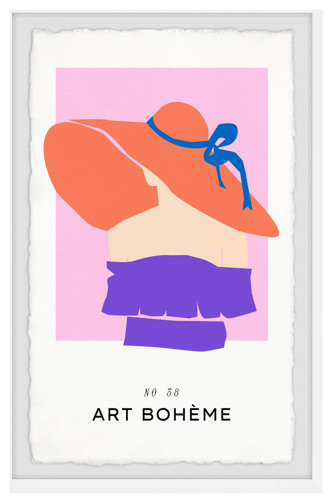 "Art Boheme No 58" Framed Painting Print, 12x18