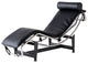 Le Corbusier LC4 Chaise Lounge, Black Lounge Chair