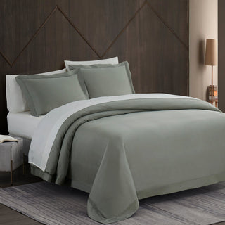 Lyocell Duvet Cover Set, Super King, Sage, 3 Piece