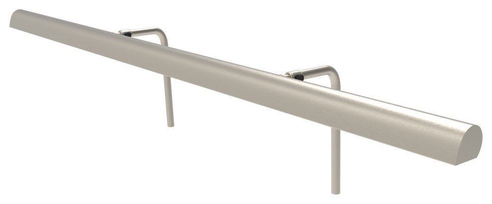 Classic LED Art Lights, Dimmable, Plug-in, Satin Nickel, 41"