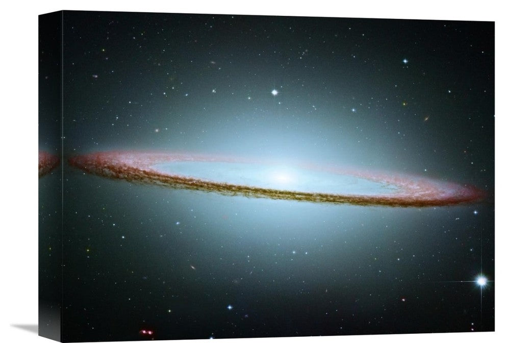 "M104 - The Sombrero Galaxy - Colored with Infrared Data" Artwork, 16"x12"