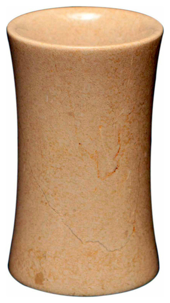 Vinca Collection Verona Beige Marble Tumbler