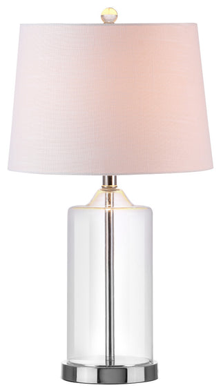 Walsh 25" Glass Table Lamp, Chrome