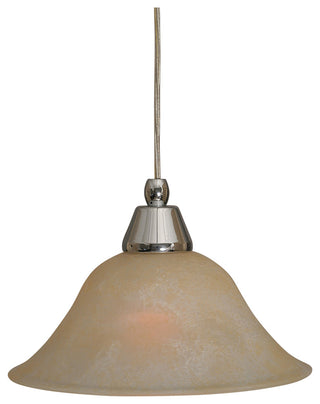 Cord Mini Pendant, 10" Amber Marble Glass