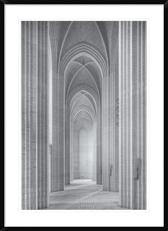 "Grundtvigs Kirke" Framed Digital Print by Martin Fleckenstein, 32x44"