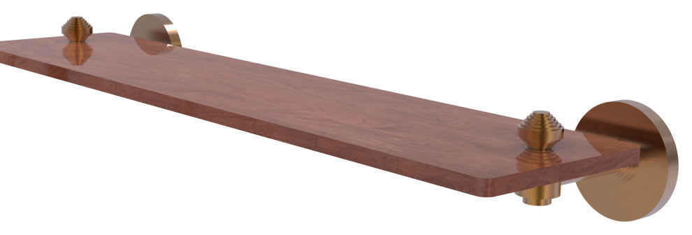 South Beach 22" Solid Wood Shelf, Brushed Bronze