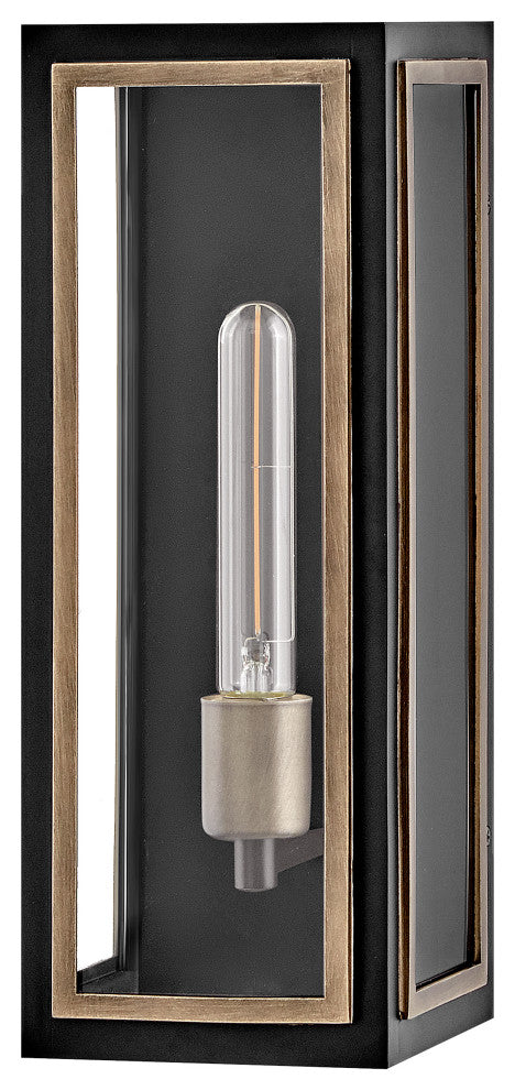 Hinkley Shaw Medium Wall Mount Lantern, Black