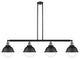 INNOVATIONS 214-BAB-HFS-82-BK 4-Light Island Light Matte Black