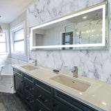 Edison Tri-Color Wall Mounted Backlit LED Bathroom Vanity Mirror, 72"w X 38"h