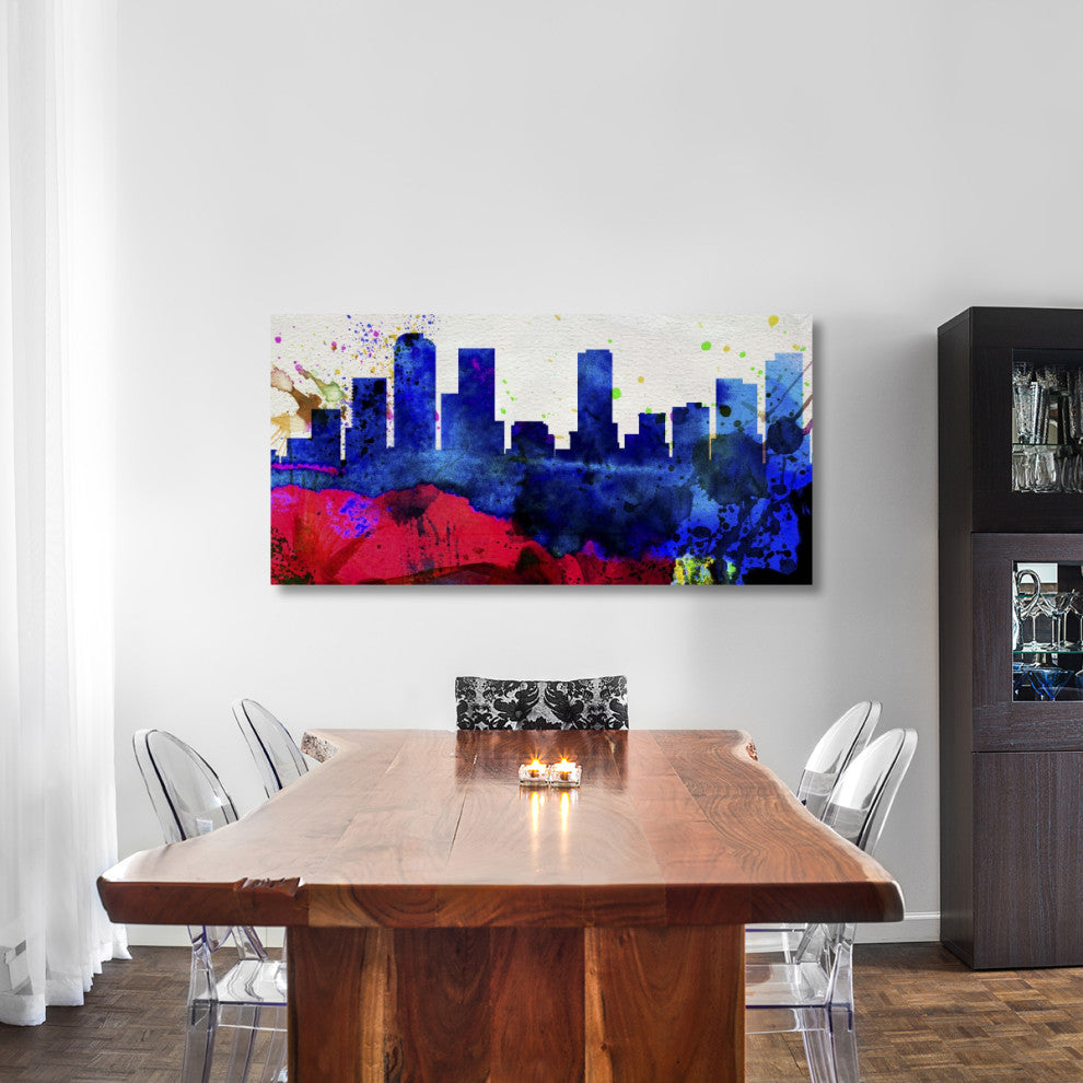 "Denver City Skyline" Fine Art Print