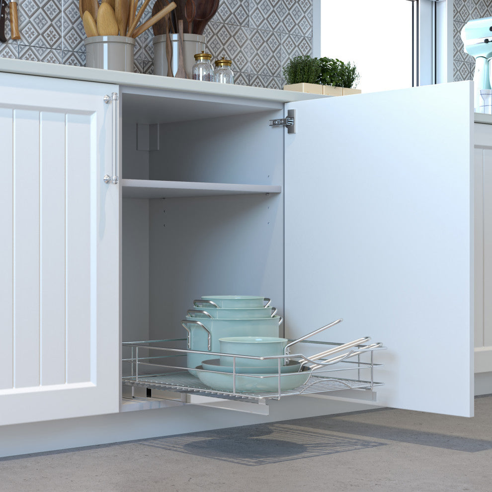 Home Zone Living 17" W x 21" D Pull-Out Cabinet Organizer