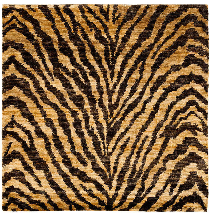 Safavieh Bohemian Boh224A Animal Print Rug, Natural/Black, 9'0"x12'0"