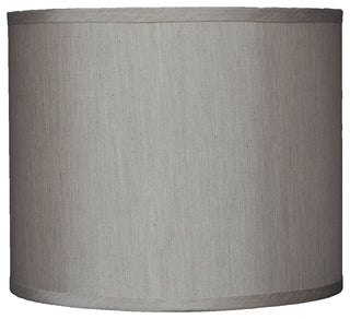 Classic Drum Faux Silk Lamp Shade, Champagne, 12"