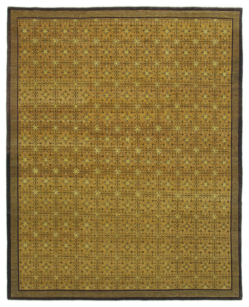 Rug N Carpet - Handmade Oriental 8' 0" x 10' 0" Unique Oushak Area Rug