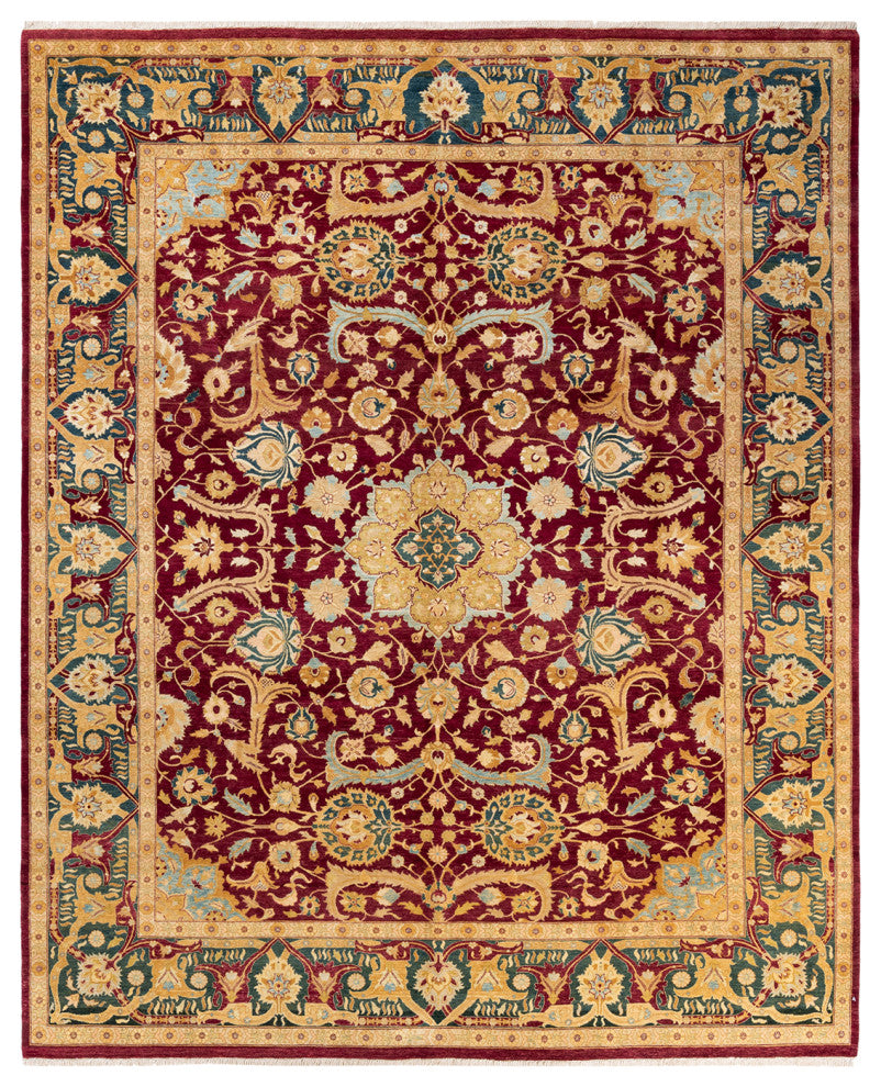Mogul, One-of-a-Kind Hand-Knotted Area Rug Red, 8' 2" x 10' 0"
