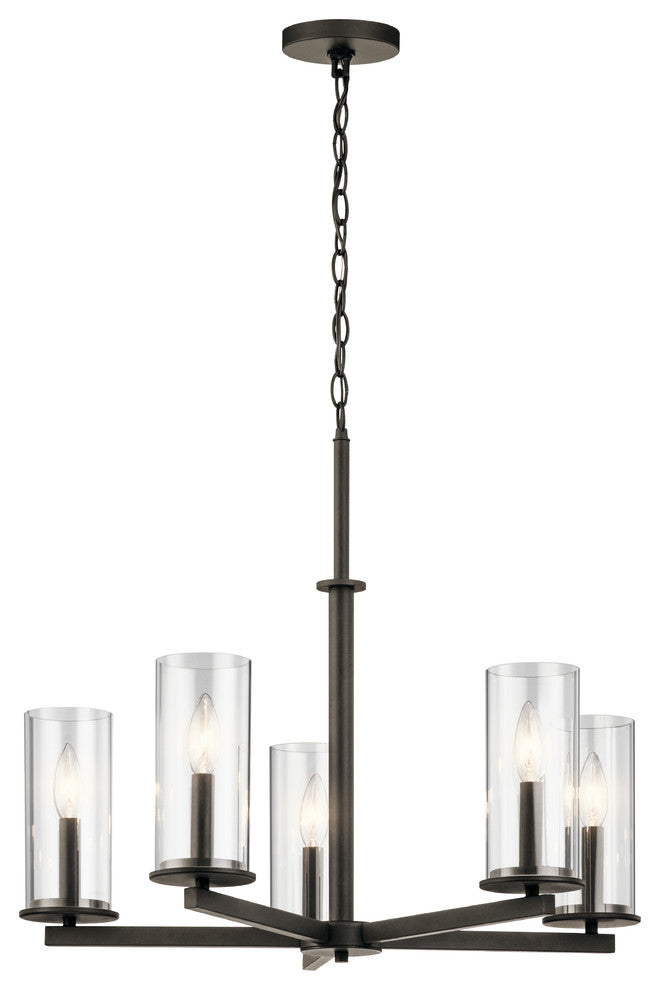 Chandelier 5-Light, Olde Bronze