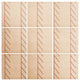 Deny Designs Vy La Angled Stitch Rust Wood Wall Mural, 3'x3'