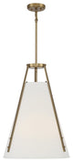 Savoy House Newport 7-2521-4-322 Four Light Pendant, Warm Brass