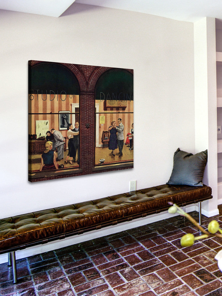 "Dancing Class" Painting Print on Canvas by Stevan Dohanos