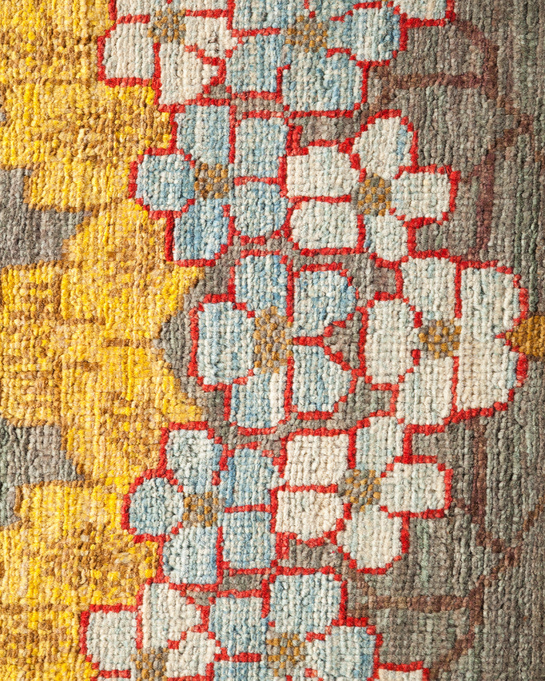 Arts and Crafts, One-of-a-Kind Hand-Knotted Area Rug Gray, 8'8"x11'9"