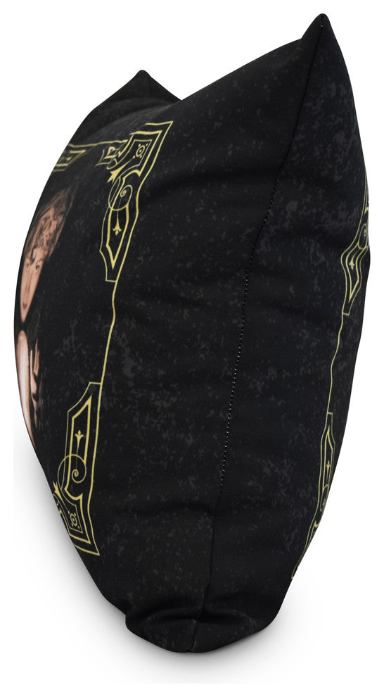 All Seeing Psychic 26" Gold/Yellow Halloween Print Decorative Throw Pillow