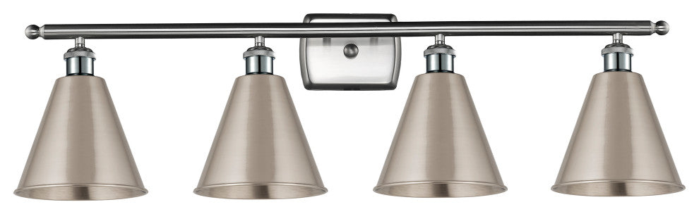 Ballston Cone Bath Vanity Light, Brushed Satin Nickel, Brushed Satin Nickel