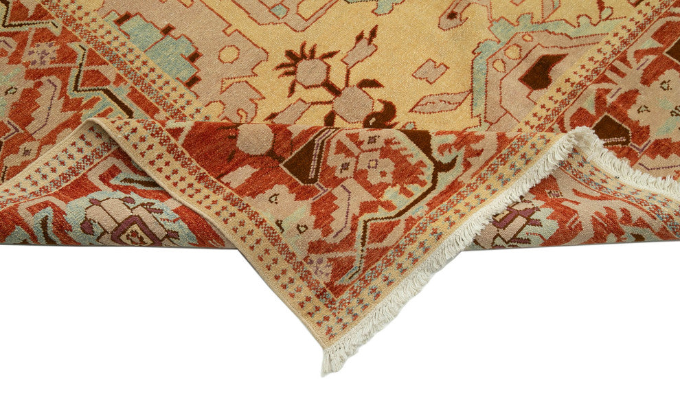Rug N Carpet - Handmade Oriental 9' 2" x 11' 6" One-of-a-Kind Oushak Area Rug
