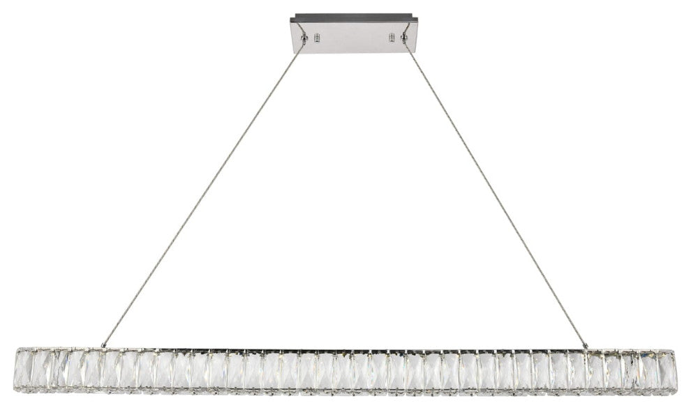 Monroe Integrated LED Chip Light Chandelier in Chrome