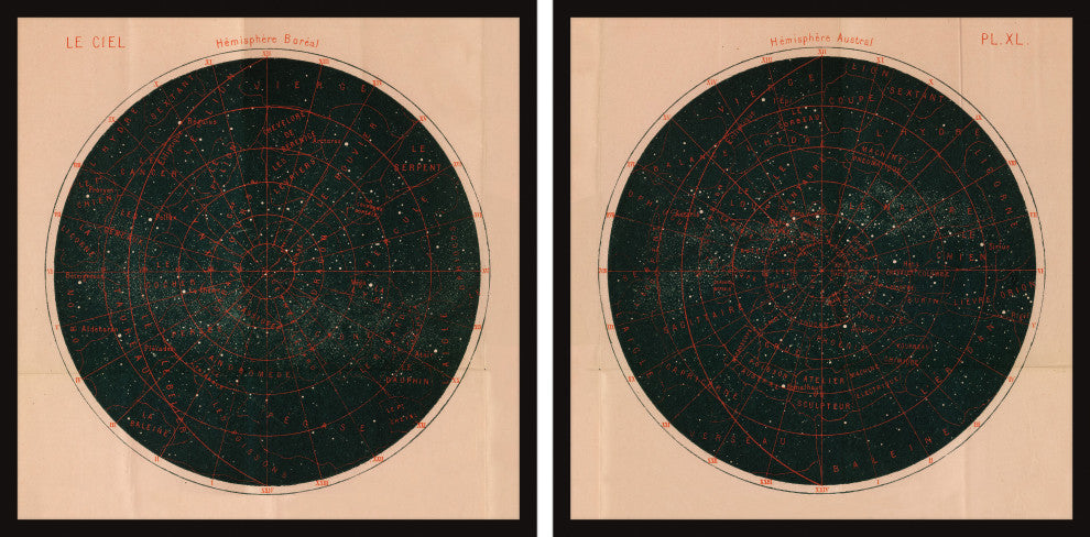 The Sky Diptych, Set of 2, 32x32 Panels