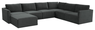 Willow Charcoal Modular Large Chaise Sectional