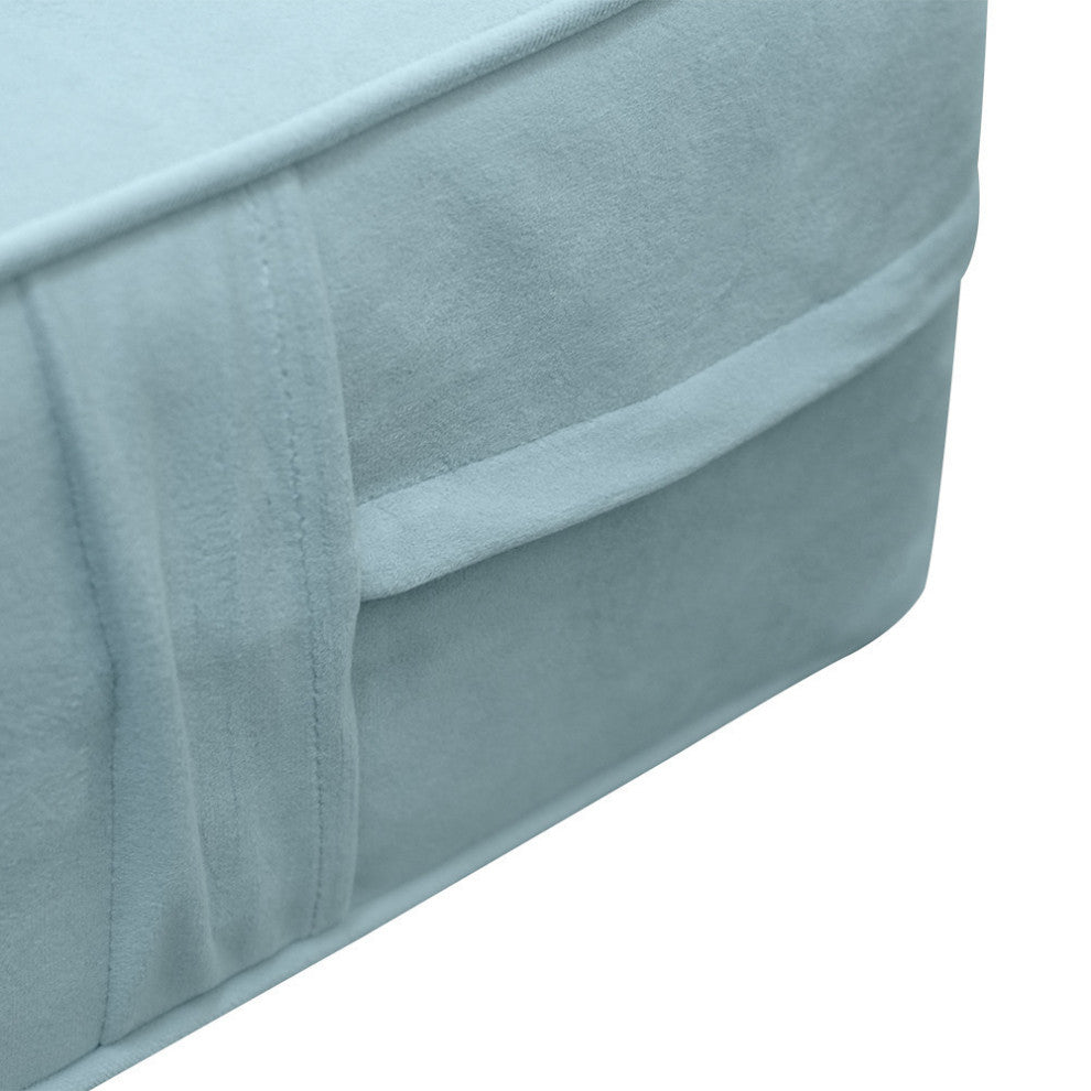 Same Pipe 6" Twin-XL 80x39x6 Velvet Indoor Daybed Mattress |COVER ONLY|-AD355