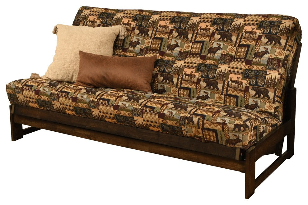 Rowan Frame, Reclaim Mocha Finish, Peter's Cabin Mattress