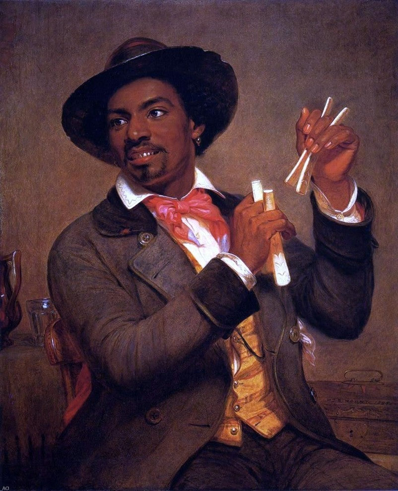 William Sidney Mount The Bone Player Wall Decal