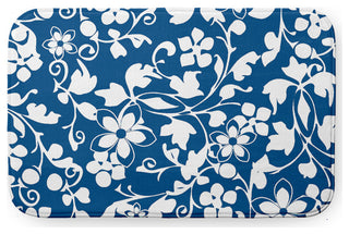 24" x 17" Evelyn Bathmat, Dark Cobalt Blue