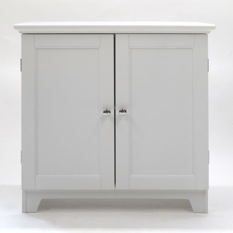 Shaker Style Double Door Cabinet, White