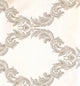 DAMASK - Traditional Cream, Brown Wallpaper Roll