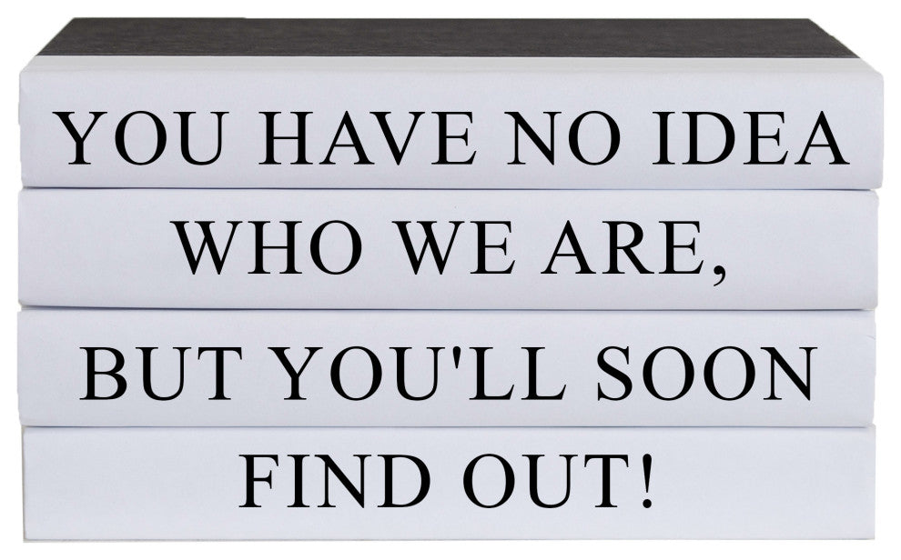 Find Out Quote Book Stack, S/4
