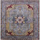 Ahgly Company Indoor Square Mid-Century Modern Area Rugs, 4' Square