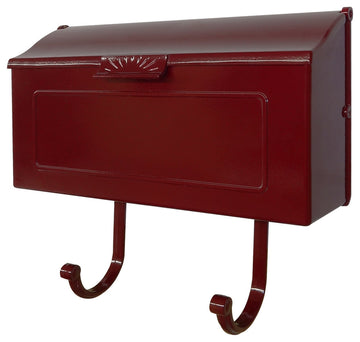 Mid Modern Nash Horizontal Mailbox, Wine