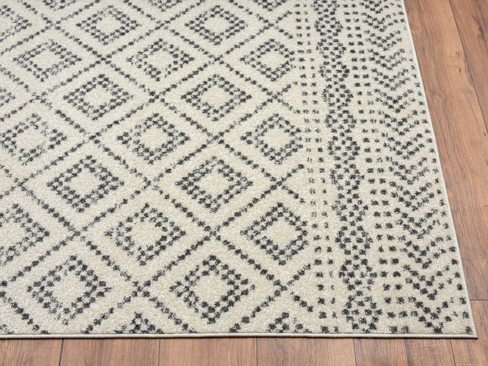 Abani Casa CAS140A Moroccan Rustic Ivory Area Rug