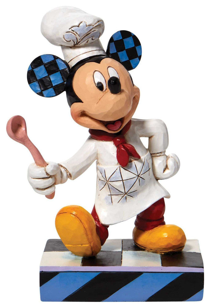 Jim Shore Bon Appetit. Polyresin Chef Mickey Mouse 6010090