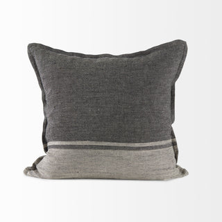 Zadie Light Gray & Dark Gray Decorative Pillow Cover