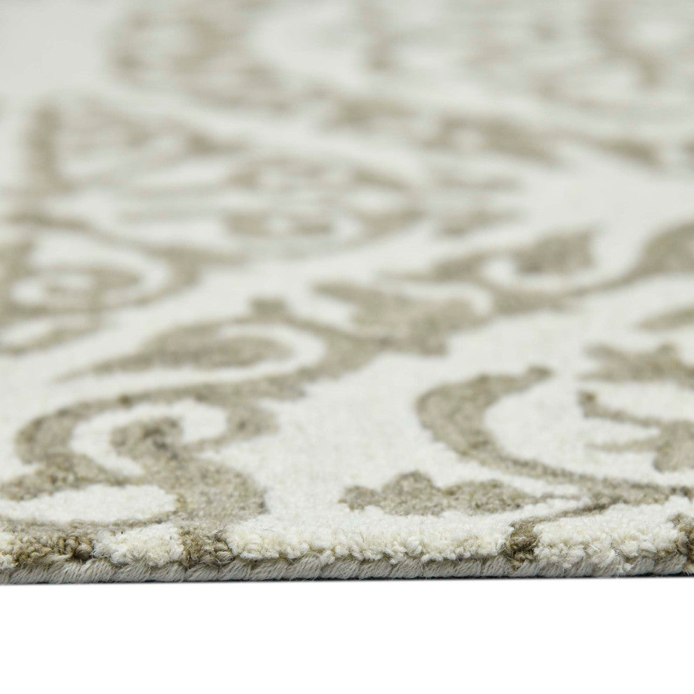 Boscage Rothwell Area Rug, Ivory, 5' x 7'6", Geometric