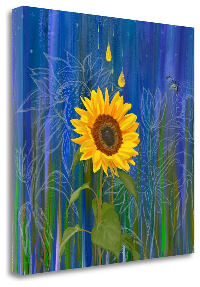 "Sunflower" By Longfellow Designs, Giclee Print on Gallery Wrap Canvas