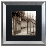 Alan Blaustein 'Avignon I' Art, Silver Frame, Black Mat, 16x16