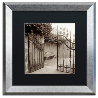 Alan Blaustein 'Avignon I' Art, Silver Frame, Black Mat, 16x16