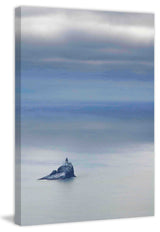 "Tillamook Rock Lighthouse" Painting Print on Canvas