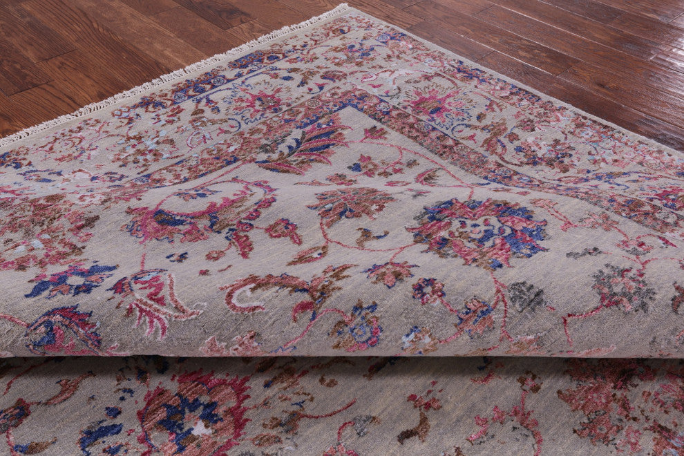 8' 3" X 10' 0" Persian Wool and Silk Hand-Knotted Rug Q6567