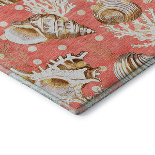 Addison Premium Washable Mayfield AMF185 Orange 3' x 5' Rug